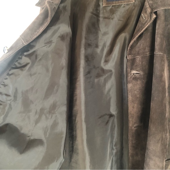 Mens Hathaway brown suede long shirt jacket size XXL - Picture 10 of 10